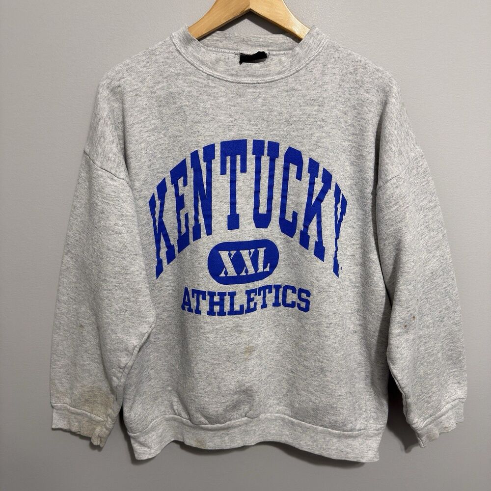 Vtg 90's University Of Kentucky Wildcats Athletics Crew Neck Sweatshirt Size XL